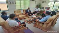 دیدار سرپرست شبکه بهداشت و درمان با مجیدی رئیس جمعیت هلال احمر شهرستان گرمسار